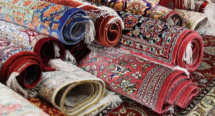 Rolled rugs for Delivery